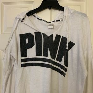 PINK SWEATER WITH HOODIE